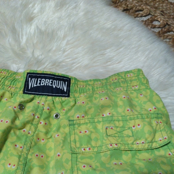 Green Patterned Swim Shorts - Picture 10 of 12